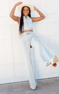 Show Me Your Mumu Ashbury Wide Leg ~ Glacier Blue 11 Show Me Your Mumu Ashbury Wide Leg ~ Glacier Blue -Show Me Your Mumu Sales 06E93574 B84C 447B 82DA AFE8B5B53903