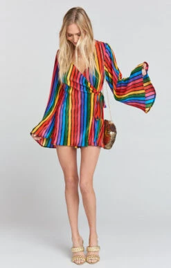 Show Me Your Mumu Caleb Romper ~ Rainbow Parade Pleat -Show Me Your Mumu Sales 098239f78ba14b04a6df6f481d03b54a