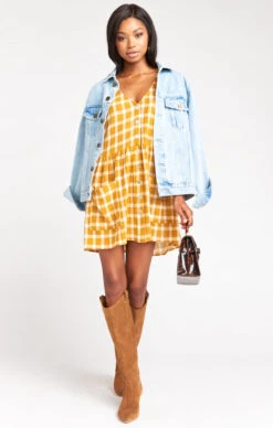 Show Me Your Mumu Odessa Dress ~ Check Me Gold -Show Me Your Mumu Sales 114e260a435413c21ae3d8209281df8b