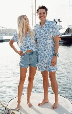 Show Me Your Mumu Man Mu Trunks ~ Blue Lagoon Palm Rib