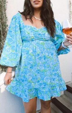 Show Me Your Mumu Mandi Mini Dress ~ Something Blue Floral -Show Me Your Mumu Sales 1D0A70CF 2913 4443 81CC EE9DF41A7EFC