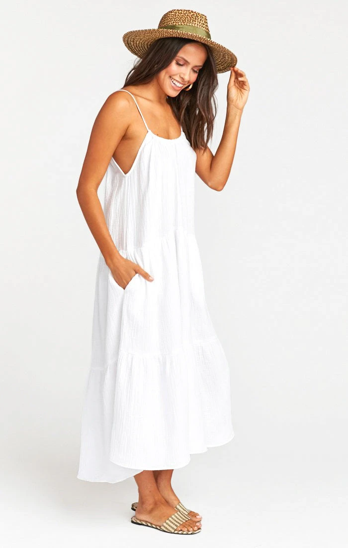 Show Me Your Mumu May Maxi Dress ~ White Crinkle Gauze 4 Show Me Your Mumu May Maxi Dress ~ White Crinkle Gauze - Image 2