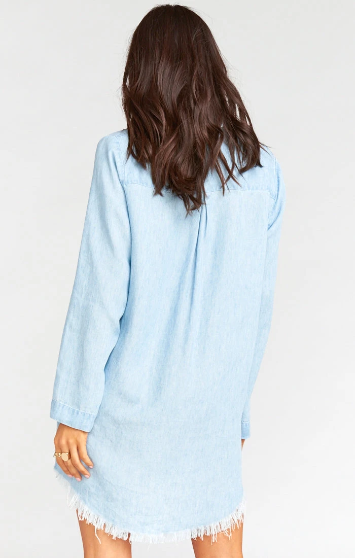 Show Me Your Mumu Reina Shirt Dress ~ Light Chambray 5 Show Me Your Mumu Reina Shirt Dress ~ Light Chambray - Image 3