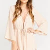 Show Me Your Mumu Roxy Romper ~ Dusty Blush Crisp -Show Me Your Mumu Sales 2b95b2132aa93a3eb518c070c077a5c2