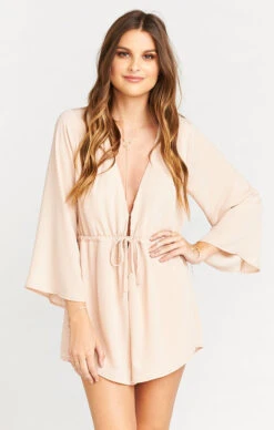 Show Me Your Mumu Roxy Romper ~ Dusty Blush Crisp