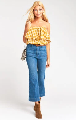 Show Me Your Mumu Bungalow Bubble ~ Check Me Gold -Show Me Your Mumu Sales 3527afa247d7bc074df71d30d236f66b