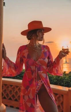 Show Me Your Mumu Jet Setter Robe ~ Sunset Daiquiri