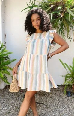 Show Me Your Mumu Daydream Mini Dress ~ Sunset Stripe -Show Me Your Mumu Sales 3CC4BB76 D3AF 4C9E B659 5DD9AD17837A