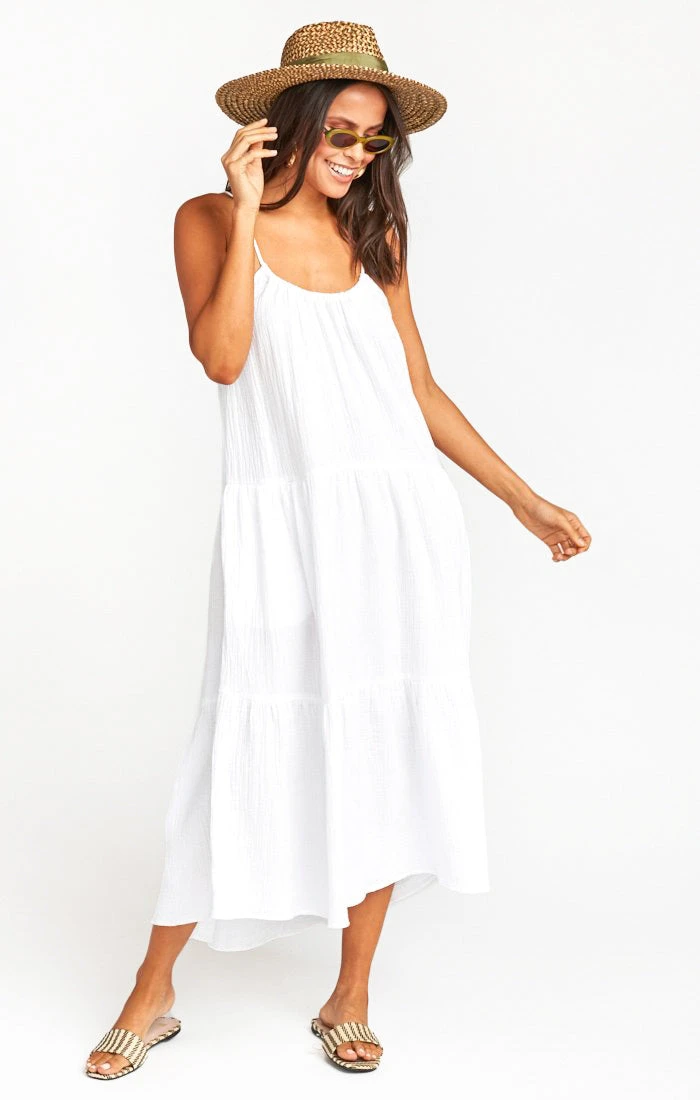 Show Me Your Mumu May Maxi Dress ~ White Crinkle Gauze 3 Show Me Your Mumu May Maxi Dress ~ White Crinkle Gauze