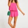 Show Me Your Mumu Thelma Romper ~ Hot Pink -Show Me Your Mumu Sales 4e490fff31a46394fd76b6214d75b9fa