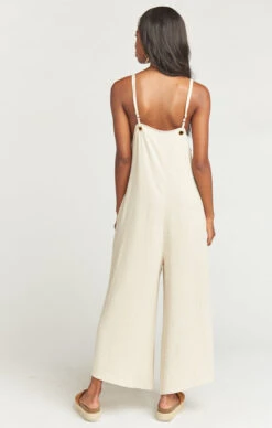 Show Me Your Mumu Jansen Jumpsuit ~ Cream Linen -Show Me Your Mumu Sales 542f9d7111484a8dc665ee74af7d51af
