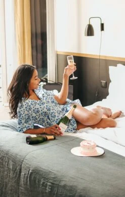 Show Me Your Mumu Daydreaming PJ Set ~ Blue Teagan Floral -Show Me Your Mumu Sales 555A7884