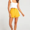 Show Me Your Mumu Stewart Shorts ~ Canary Yellow Linen -Show Me Your Mumu Sales 597f148c6cecb67ac58f7cd09ccbd5b0