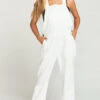 Show Me Your Mumu Dale Overalls ~ White Linen -Show Me Your Mumu Sales 59cacd3aecea4a75142f8d9d1446b2d5