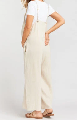 Show Me Your Mumu Jansen Jumpsuit ~ Cream Linen -Show Me Your Mumu Sales 624898df3b6a0767ba91c368ade39181