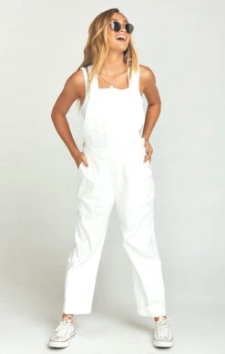 Show Me Your Mumu Dale Overalls ~ White Linen -Show Me Your Mumu Sales 68abf9fde6ea99640918f61de7e30793