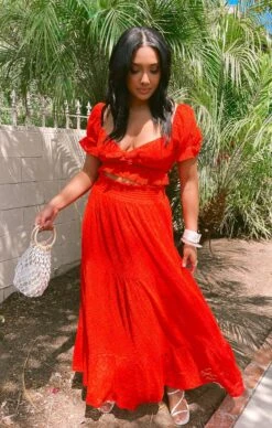 Show Me Your Mumu Melinda Maxi Skirt ~ Spacey Lacey Red -Show Me Your Mumu Sales 701176CF 3A4F 4C74 A9EF 85059509075D