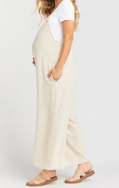 Show Me Your Mumu Jansen Jumpsuit ~ Cream Linen -Show Me Your Mumu Sales 82a4e7b9dc7a53c9b9ff352e1aed2cfa