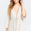 Show Me Your Mumu Roxy Romper ~ Show Me The Ring Crisp -Show Me Your Mumu Sales 8895b49f695391533037b7339a86d202