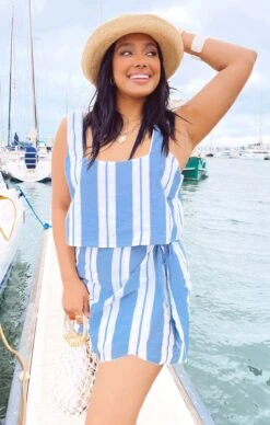 Show Me Your Mumu Iva Wrap Skirt ~ Sailboat Stripe -Show Me Your Mumu Sales 8B439B1E 3902 4F36 A155 FF74A22396B9