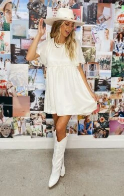 Show Me Your Mumu Brooks Babydoll Mini Dress ~ Cream -Show Me Your Mumu Sales BC5421BE C223 4797 95F9 1B623BE46CEA