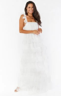 Show Me Your Mumu Fairytale Maxi Dress ~ White Tulle -Show Me Your Mumu Sales BF0 0307 WT32 01