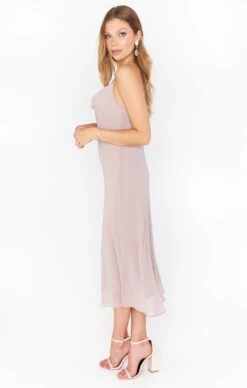 Show Me Your Mumu Verona Cowl Dress ~ Soft Beige Chiffon -Show Me Your Mumu Sales BF1 0422 BG24 01 2