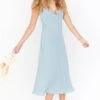 Show Me Your Mumu Verona Cowl Dress ~ Silver Sage Crisp -Show Me Your Mumu Sales BF1 0423 SS46 01
