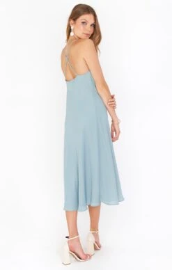 Show Me Your Mumu Verona Cowl Dress ~ Silver Sage Crisp -Show Me Your Mumu Sales BF1 0423 SS46 01 2