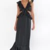 Show Me Your Mumu Zoey Midi Dress ~ Black Luxe Satin 2 Show Me Your Mumu Zoey Midi Dress ~ Black Luxe Satin -Show Me Your Mumu Sales BF2 0530 BK62 02