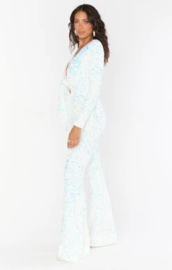 Show Me Your Mumu Martina Wrap Jumpsuit ~ White Sparkle Sequin 16 Show Me Your Mumu Martina Wrap Jumpsuit ~ White Sparkle Sequin -Show Me Your Mumu Sales BF2 5290 IW92 02