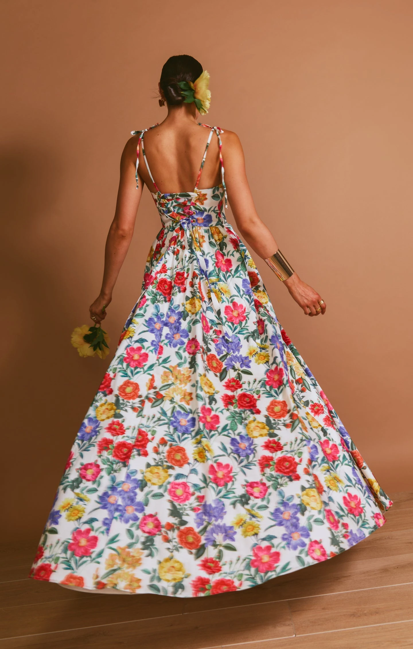 Show Me Your Mumu Juliet Maxi Dress ~ Charm Peony White Taffeta 7 Show Me Your Mumu Juliet Maxi Dress ~ Charm Peony White Taffeta - Image 5