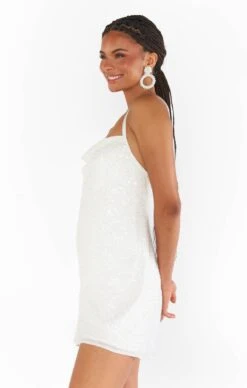 Show Me Your Mumu Suzanna Slip Dress ~ White Sequins -Show Me Your Mumu Sales BF3 5392 WS02 03