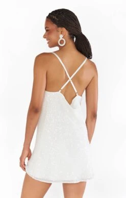 Show Me Your Mumu Suzanna Slip Dress ~ White Sequins -Show Me Your Mumu Sales BF3 5392 WS02 04