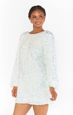 Show Me Your Mumu Clarabelle Dress ~ White Sparkle Sequin 13 Show Me Your Mumu Clarabelle Dress ~ White Sparkle Sequin -Show Me Your Mumu Sales BF3 5406 IW92 04