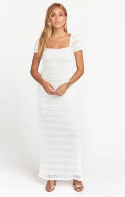 Show Me Your Mumu Stella Maxi Dress ~ One And Only Lace White