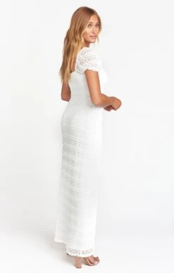 Show Me Your Mumu Stella Maxi Dress ~ One And Only Lace White -Show Me Your Mumu Sales BF8 0092N OW12 03