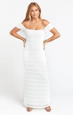 Show Me Your Mumu Stella Maxi Dress ~ One And Only Lace White -Show Me Your Mumu Sales BF8 0092N OW12 04