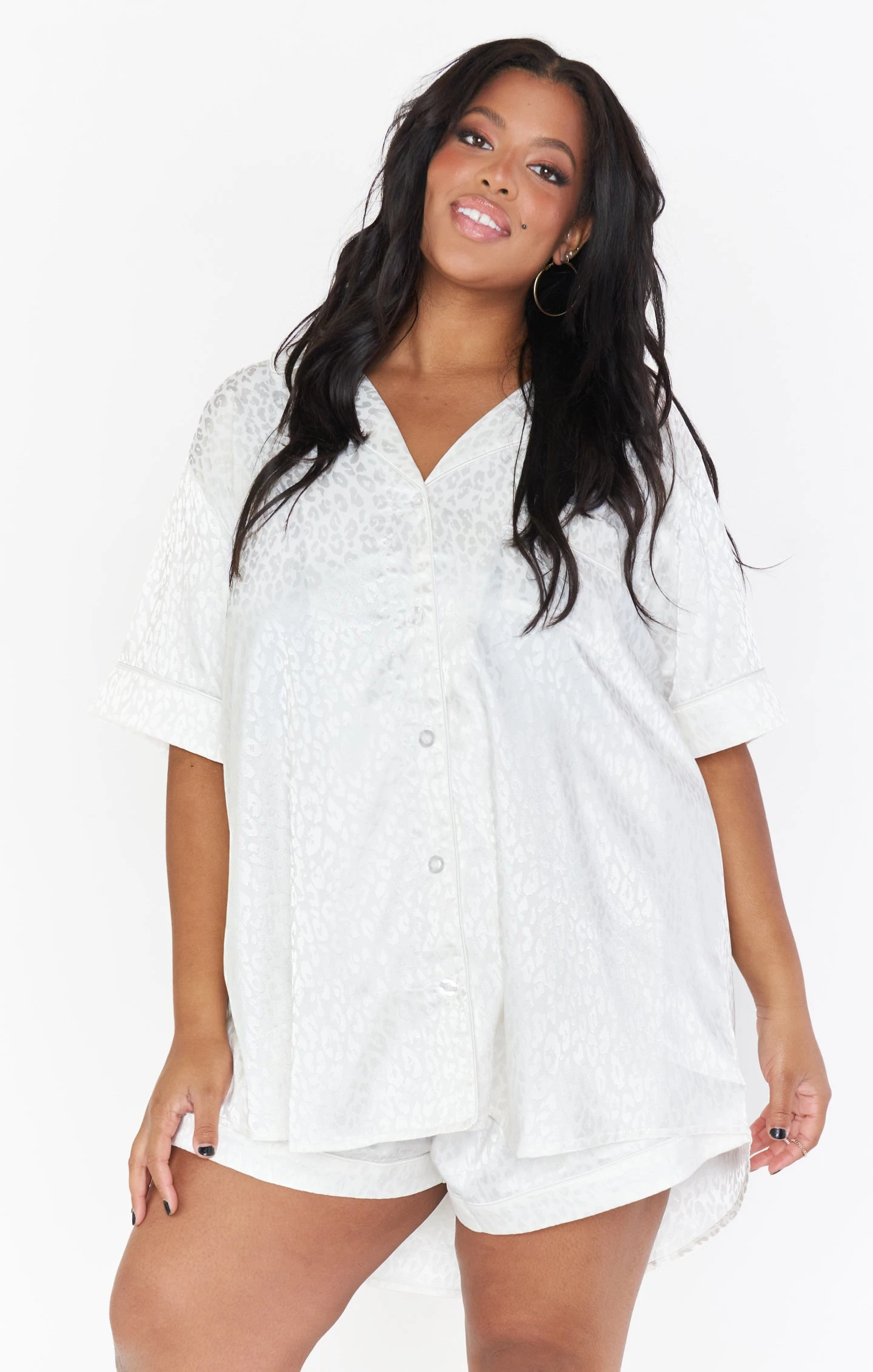 Show Me Your Mumu Slumber PJ Set ~ White Cheetah Silky 13 Show Me Your Mumu Slumber PJ Set ~ White Cheetah Silky - Image 11