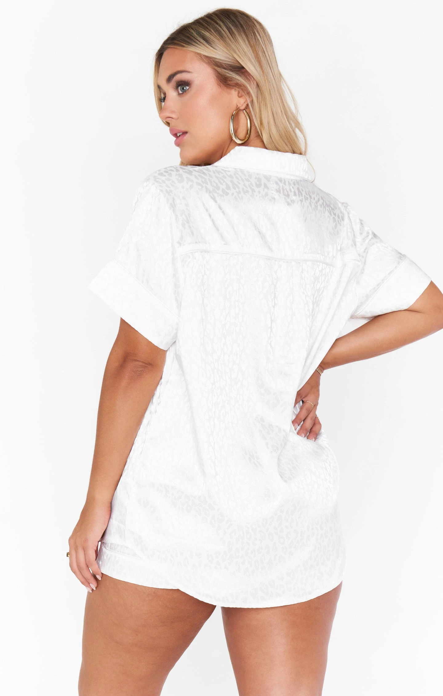 Show Me Your Mumu Slumber PJ Set ~ White Cheetah Silky 8 Show Me Your Mumu Slumber PJ Set ~ White Cheetah Silky - Image 6