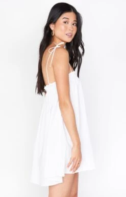 Show Me Your Mumu Angel Mini Dress ~ White Poplin -Show Me Your Mumu Sales BM1 0416 WH05 01 2