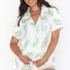 Show Me Your Mumu Sunday Morning Sleep Set ~ Dreamy Palm -Show Me Your Mumu Sales BM1 0418 DP05 01 1