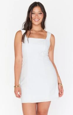 Show Me Your Mumu Eden Mini Dress ~ White Stretch