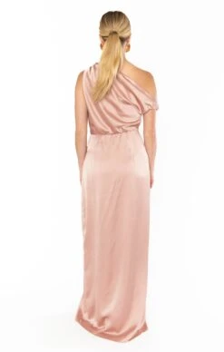 Show Me Your Mumu Jodie Dress ~ Rose Gold Luxe Satin -Show Me Your Mumu Sales BM3 5350 RO62 05