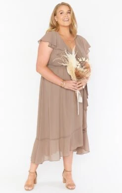 Show Me Your Mumu Jess Ruffle Midi Dress ~ Dune Chiffon 19 Show Me Your Mumu Jess Ruffle Midi Dress ~ Dune Chiffon -Show Me Your Mumu Sales BR0 0279X DU24 04