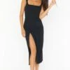 Show Me Your Mumu Eden Midi Dress ~ Black Stretch 1 Show Me Your Mumu Eden Midi Dress ~ Black Stretch -Show Me Your Mumu Sales BR0 0362 XB58 01