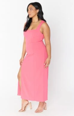 Show Me Your Mumu Eden Midi Dress ~ Flamingo Pink Stretch 12 Show Me Your Mumu Eden Midi Dress ~ Flamingo Pink Stretch -Show Me Your Mumu Sales BR1 0362 HP65 01 1 80fd9db2 00f4 4e47 933a 1f768d4ce697