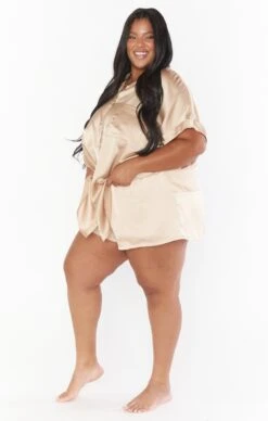 Show Me Your Mumu Best Day Button Up ~ Champagne Luxe Satin -Show Me Your Mumu Sales BR2 5310X CH62 02 37d6eee2 4539 47a9 a30d e5c529f2b884