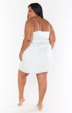 Show Me Your Mumu Happily Ever Top Slip ~ Ivory Luxe Satin -Show Me Your Mumu Sales BR2 5314X IV62 03