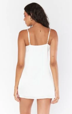 Show Me Your Mumu Happily Ever Top Slip ~ Ivory Luxe Satin -Show Me Your Mumu Sales BR2 5314 IV62 03
